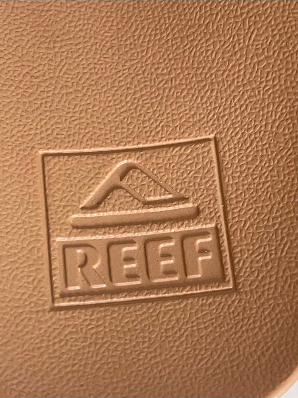 Reef Tan Woven Slide Sandals